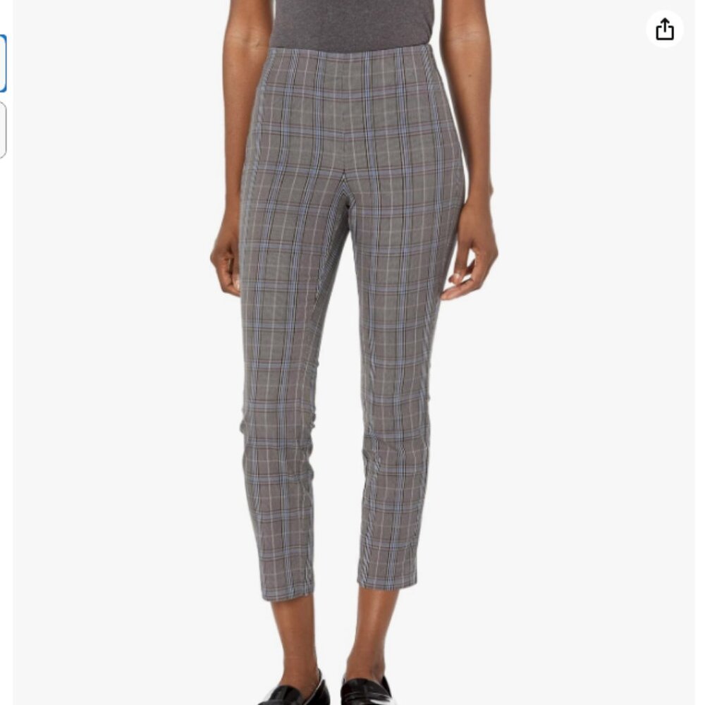 rag & bone Rent the Runway Pre-Loved Plaid Simone Pant, Grey, 2
